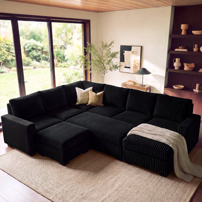 Brunella Corduroy Sleeper Sectional