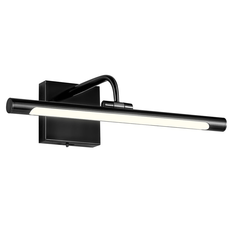 Lampe à DEL 1 lumière à intensité variable de 24 po réglable 3000K / 4000K / 5000K, H 4,33 po x l 24 po x P 8,9 po, Noir mat