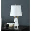 20.5" Patagonia White Llama Bust Resin Table Lamp