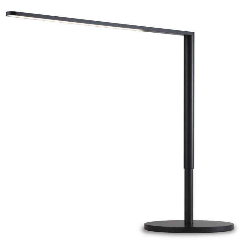 Lady7 Adjustable Metal USB Desk Lamp, Metallic Black