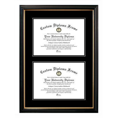Concetta Wood Beveled Picture Frame with Mat