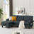 Marchel Upholstered L-Shaped Sectional with Ottoman Reversible-2102501040