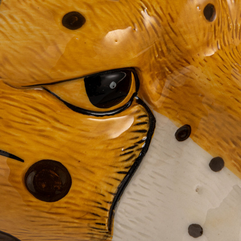 Ceramic Cheetah Head Planter