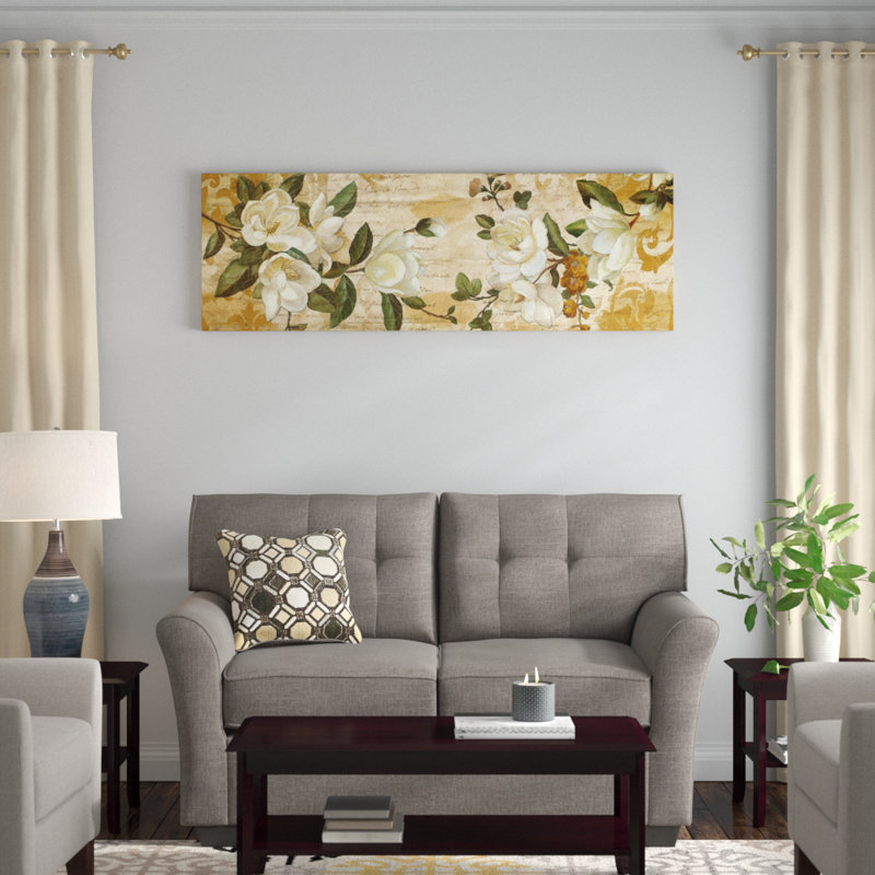 « magnolia amour », reproduction d’art sur toile, H 20 po x l 60 po x P 1,5 po