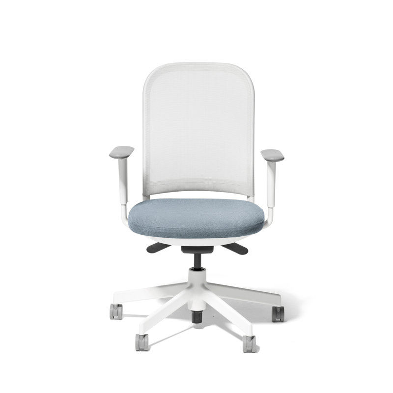 Maxwell Task Chair, Sea, White