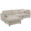 U_STYLE Canapé modulaire convertible rembourré en U avec méridienne réversible (non à vendre)