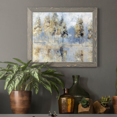 " Blue Golden Forest " Painting Print