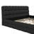 King Size Upholstered Platform Bed, Black-406820693