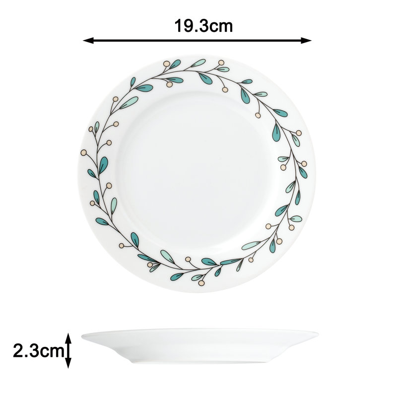 Waterside 12pc Mistletoe Christmas Porcelain Dinner Set