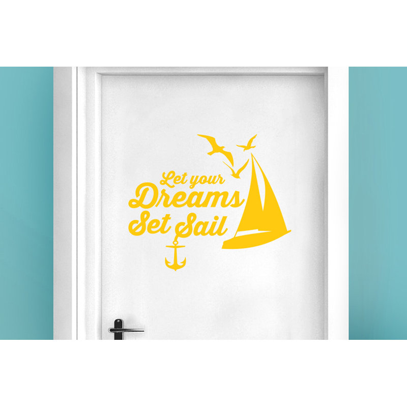 Nautical & Beach Wall Decal, Dark Yellow