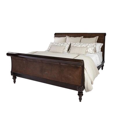 Alexa Hampton Solid Wood Low Profile Sleigh Bed -  Theodore Alexander, AXH83001.C105