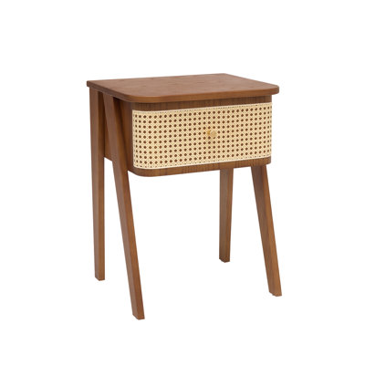 45 cm W Solid Wood Bedside Table