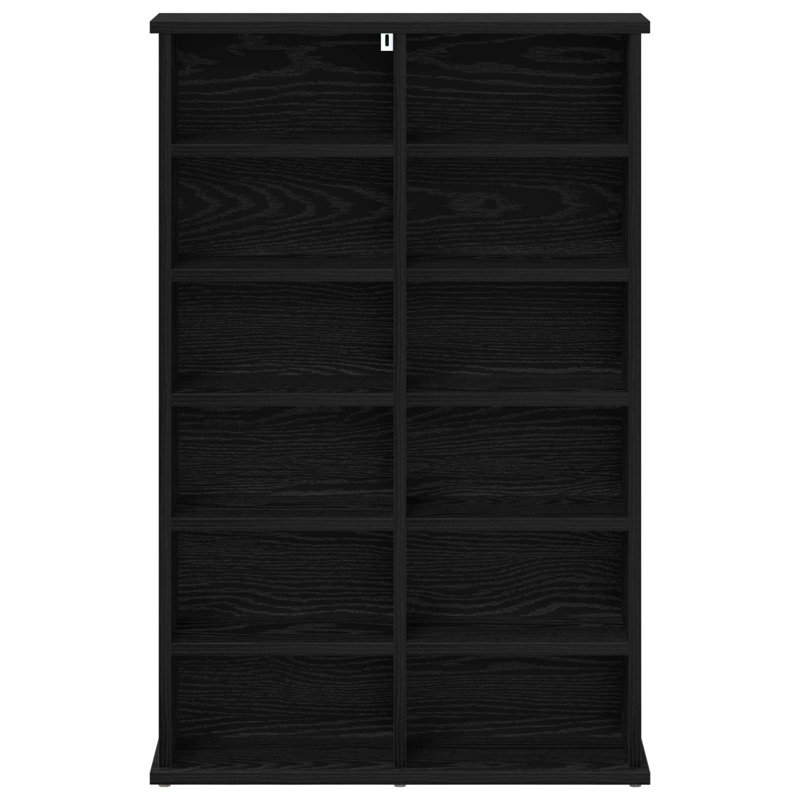 92 cm H Media Shelves, Black Oak