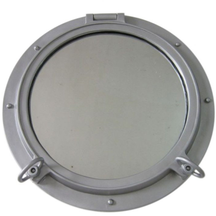 Miroir décoratif Ellert, H 24 po x l 24 po, argent