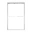 Porte de douche coulissante double demi-cadre l 44 à 48 po x H 75 po avec verre trempé transparent de 5/16 po (8 mm)-115864060