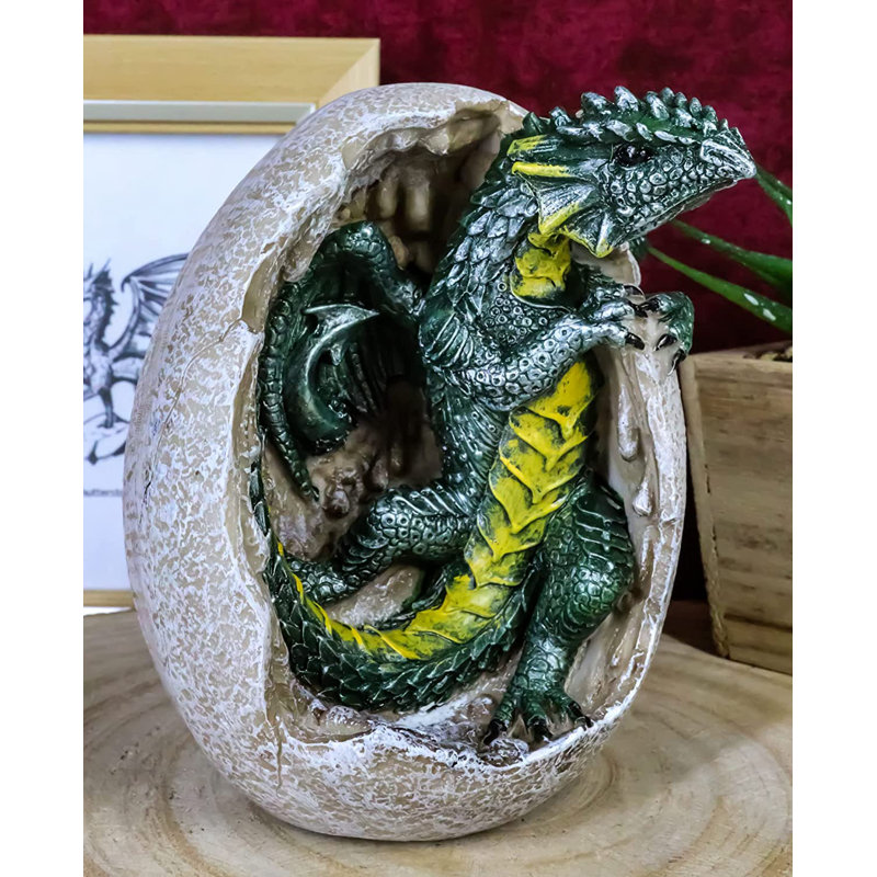 Figurine Centralia Trinx Fossil Dragon, Vert