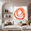 «Orange Swirl II» par Dana McMillan - reproduction imprimée-1074063968-1193230443-1175995936