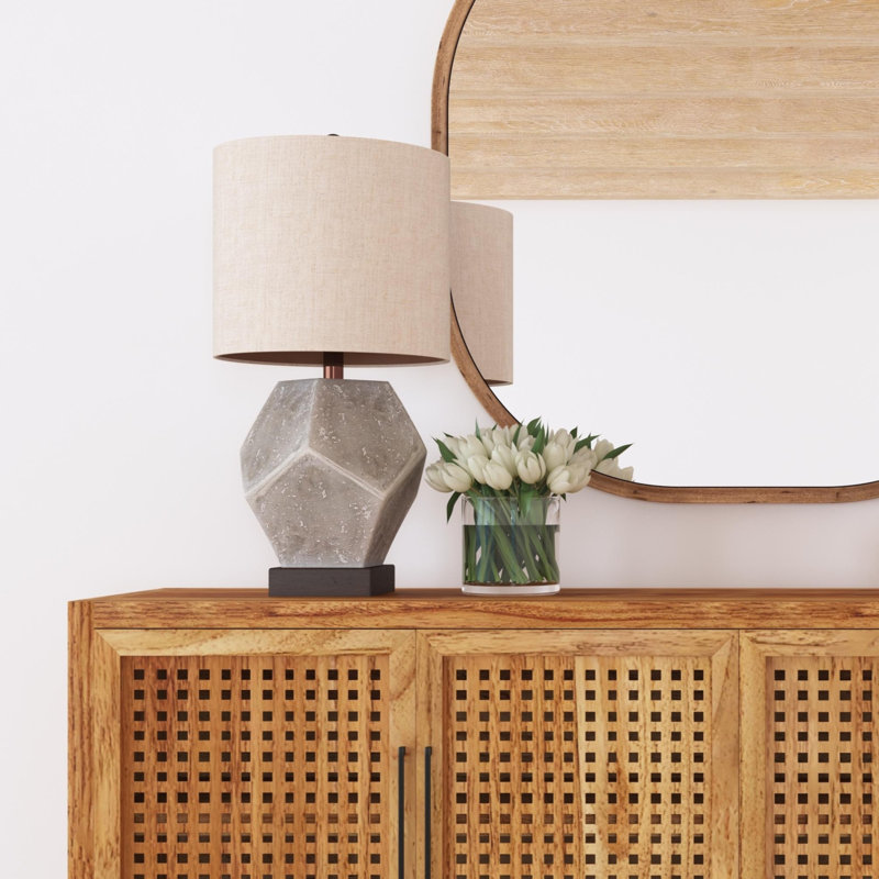 Lampe de table en ciment 28 po Wallace