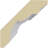 SAMPLE - Endurathane Read Crown Moulding, 3 1/8"H x 3 1/8"P x 4 1/2"F x 12"L, Factory Primed