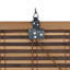 Vidaxl Window Blind With Curtains Manual Brown Bamboo-117470817