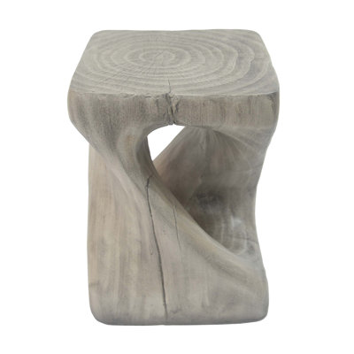 Twist Shape Side Table, Wood-like texture,