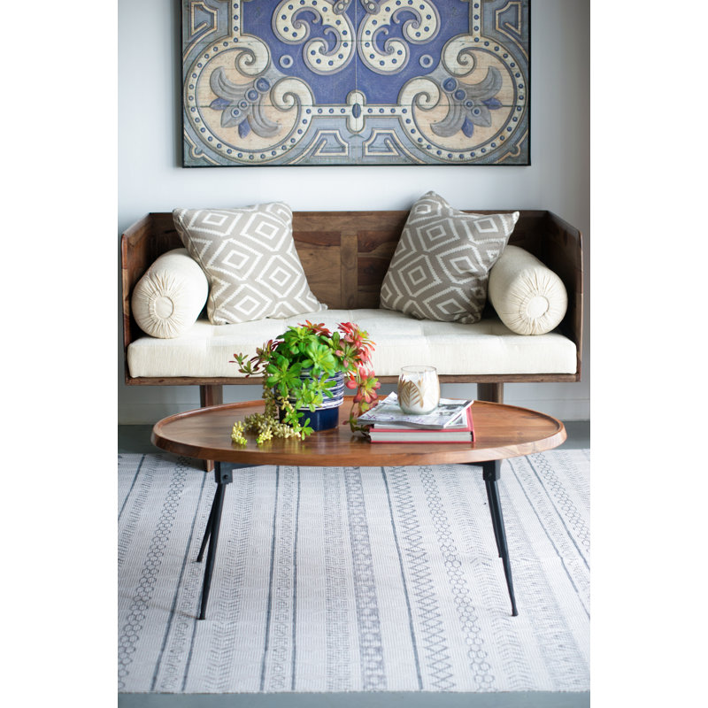 Table basse ovale