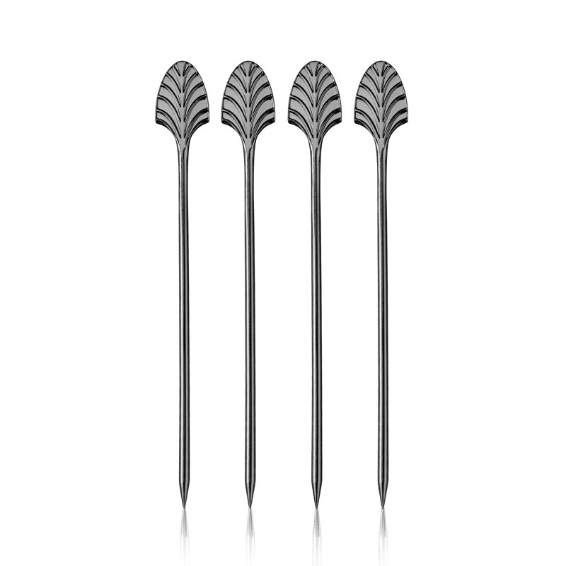 Art Deco Cocktail Picks, Silver