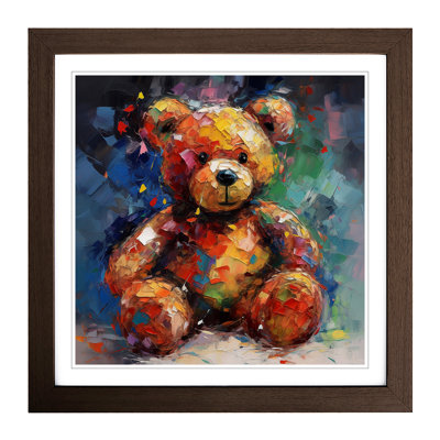 Teddy Bear Expressionism - Framed Print