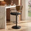 Tabouret de bar pivotant à 360 ° Alwin, ensemble de 2 tabourets de comptoir à hauteur réglable avec dossier en bois-131081868