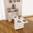 Multifunctional Folding Dining Table With Wall-Mounted Sideboard And Storage