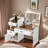 3-in-1 Vanity Desk With Flip Top Mirror And Hidden Storage