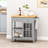 Versatile And Durable Kitchen Cart With Enhanced Functionality And Mobility