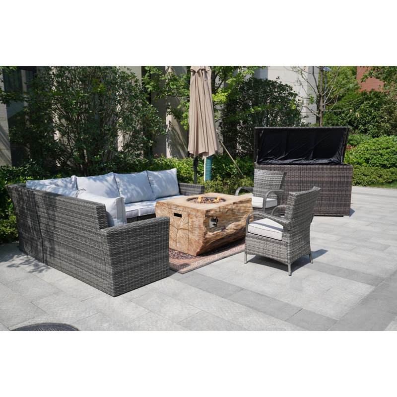 8 - Person Patio Conversation Set with Cushions