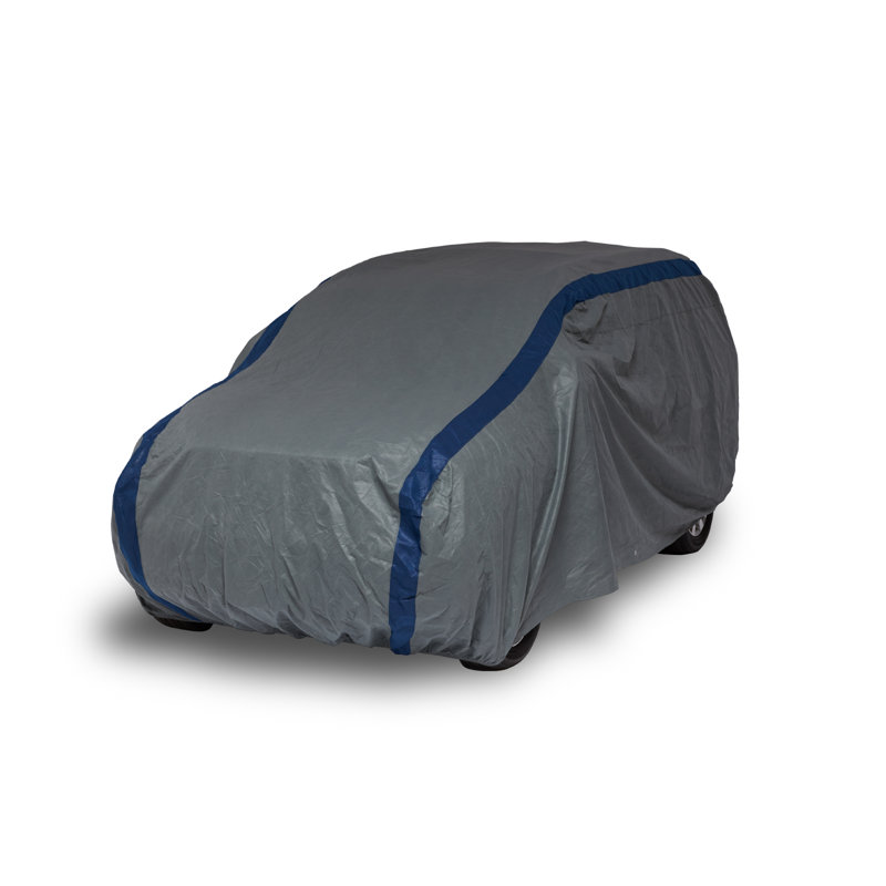 Gray and Blue Waterproof SUV Outdoor Cover