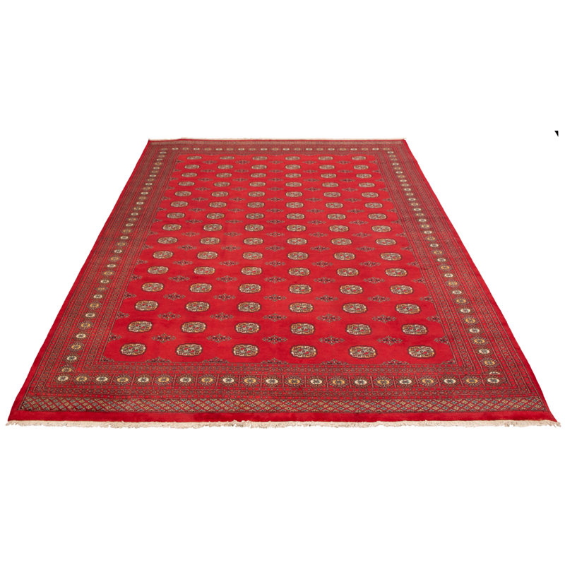 Tapis rouge foncé Finest Peshawar Bokhara 9 pi 2 po x 12 pi 3 po