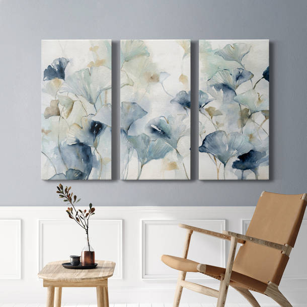 Ophelia & Co. Garden Grays On Canvas 3 Pieces Set | Wayfair