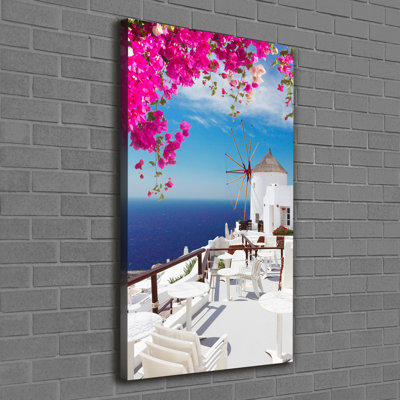 Santorini Greece - Wrapped Canvas Print