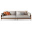 Canapé modulaire gris en cuir véritable-292943951-292943954