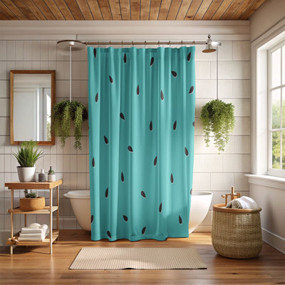 Playful Watermelon Seeds - Rideau de douche Premium