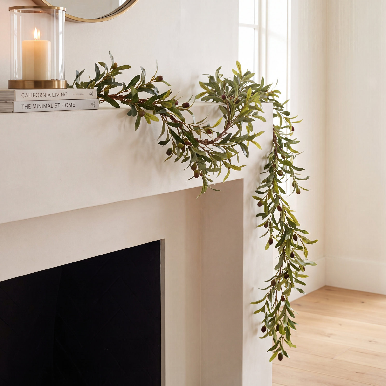 64" Olive No Holiday Garland