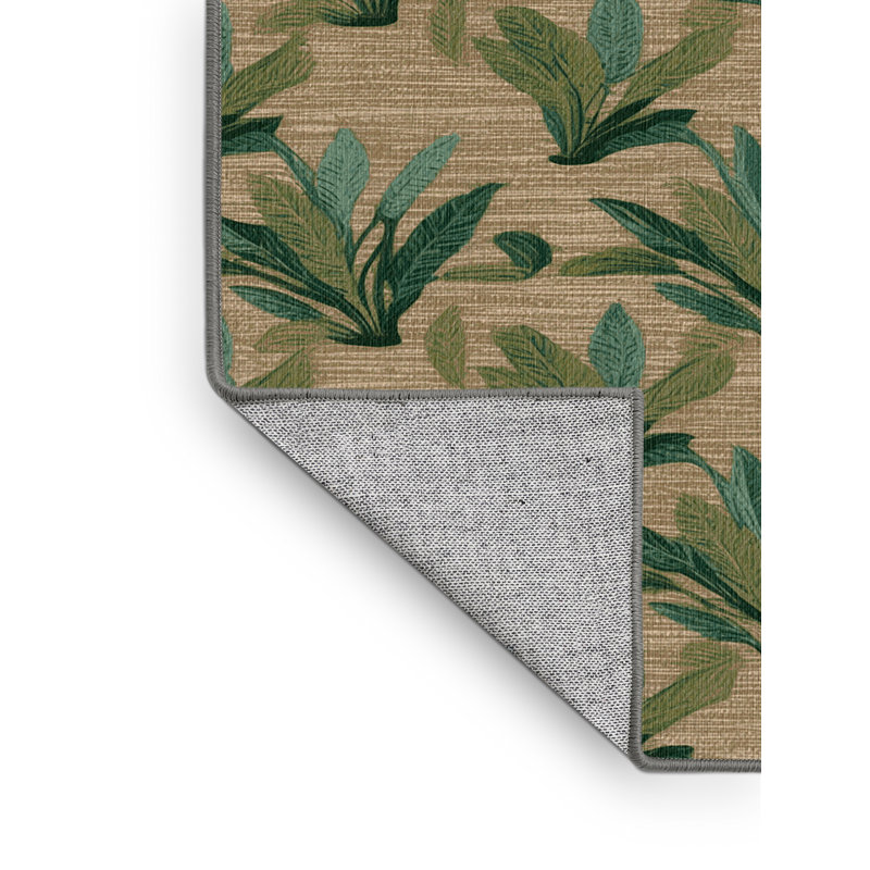  Washable Water Chestnut Vegetables Area Rug, Rectangle 6 pi x 9 pi