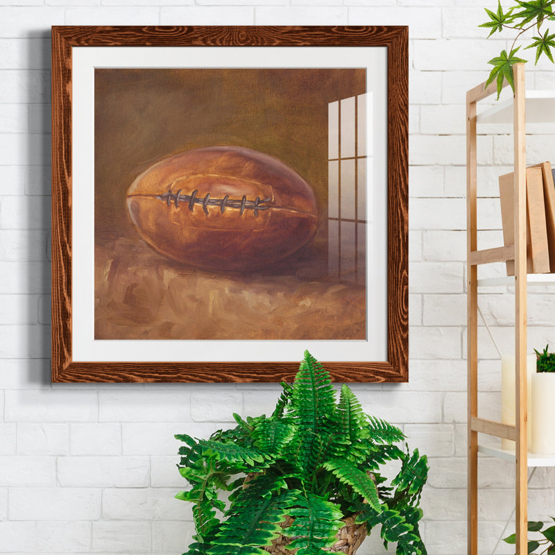 «Rustic Sports IV», reproduction encadrée de qualité supérieure - prête à être accrochée, H 17 po x l 17 po x P 1,5 po, Blanc