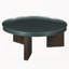 Table basse en chêne vert et fumé