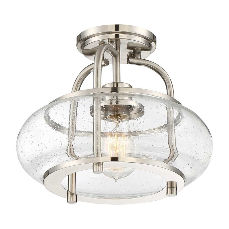 Kelli Glass Semi Flush Mount