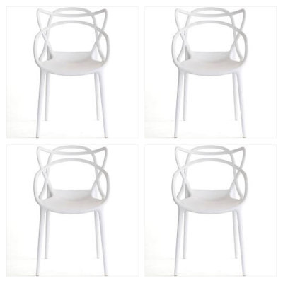 Chaise avec accoudoirs empilable Stilton