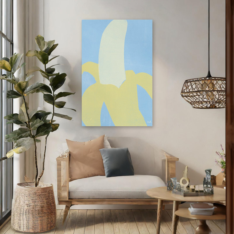 Art non pelé, art abstrait, tropical, H 48 po x l 32 po