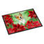 Tapis d'extérieur antidérapant Burniece Basenji Poinsettas-1359709814