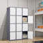 Casier métallique à 4 niveaux de 38 cm (15 pouces) avec serrure et clé, mobilier d'extérieur pour le rangement à la maison et au bureau-70608536
