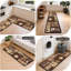 Ensemble de 2 tapis de cuisine à motif café collage