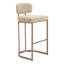 Ensemble de 2 tabourets de bar modernes avec dossier durable et tabouret de bar
